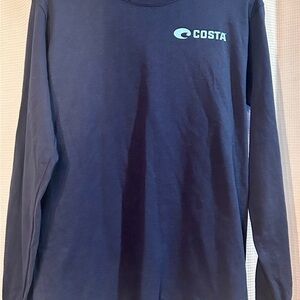 Costa Deep Blue Long Sleeve Tee
